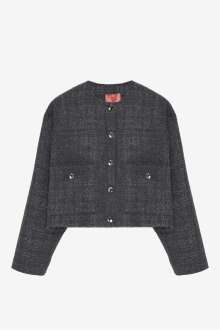 Quzu Düğme Detaylı Kadın Ceket - Quzu (1)