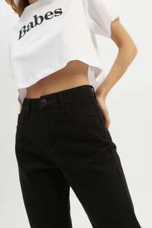 Quzu Gabardin Mom Jean Kadın Pantolon 19Y72082 - 2