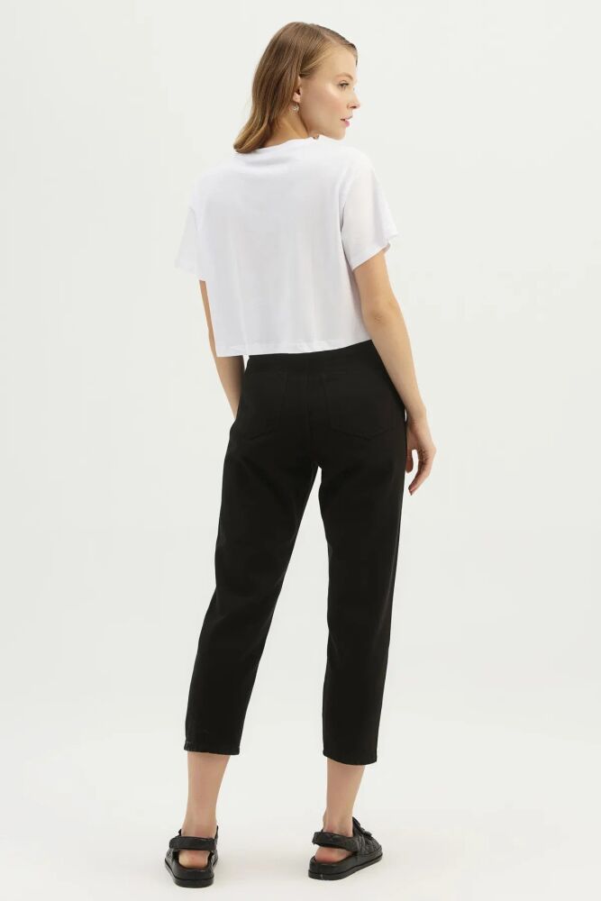 Quzu Gabardin Mom Jean Kadın Pantolon 19Y72082 - 5