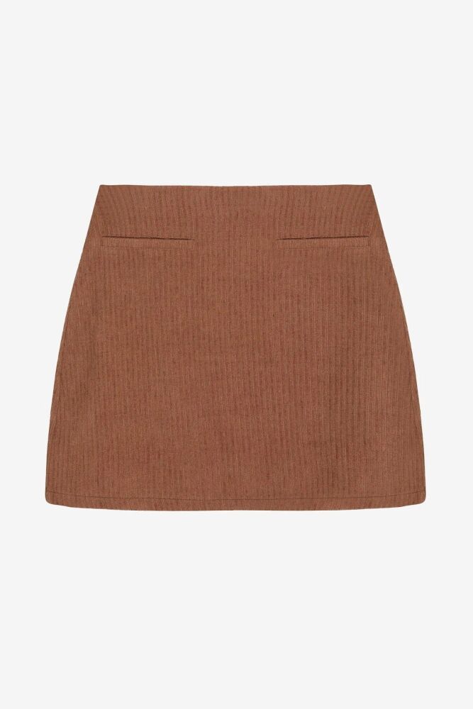 Quzu Kadife Mini Etek (1)