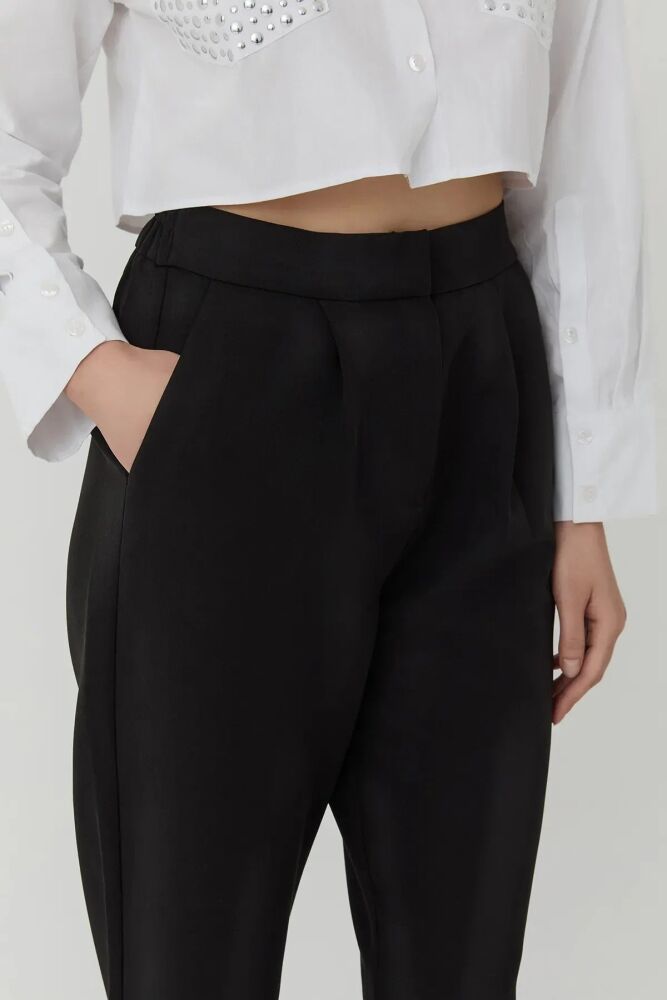 Quzu Kemer Detaylı Kadın Pantolon - 3