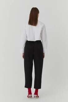 Quzu Kemer Detaylı Kadın Pantolon - 4