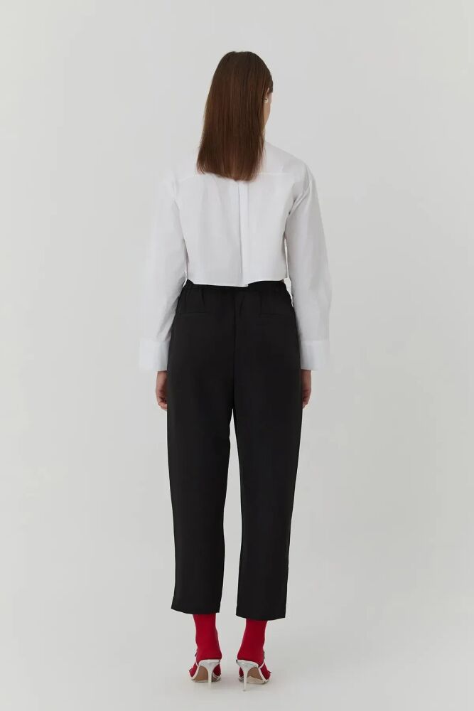 Quzu Kemer Detaylı Kadın Pantolon - 4