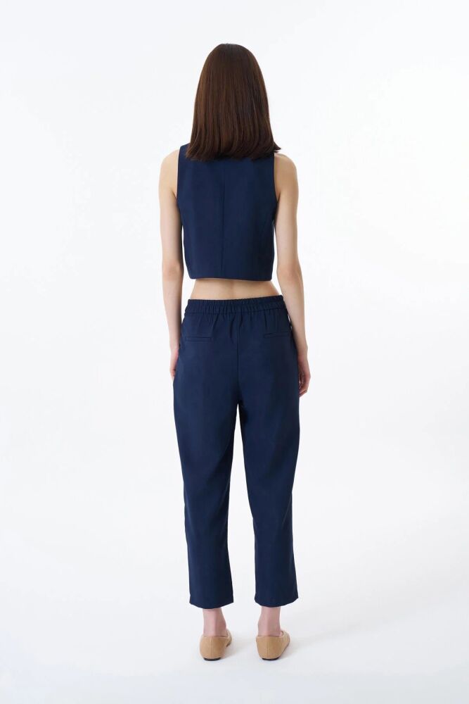 Quzu Kemer Detaylı Kadın Pantolon - 5