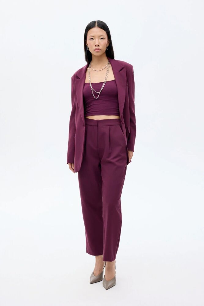 Quzu Kemer Detaylı Kadın Pantolon - 3