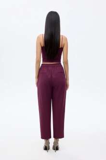 Quzu Kemer Detaylı Kadın Pantolon - 4