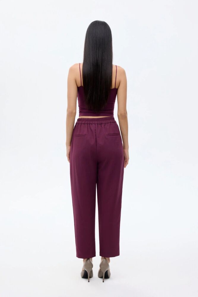 Quzu Kemer Detaylı Kadın Pantolon - 4