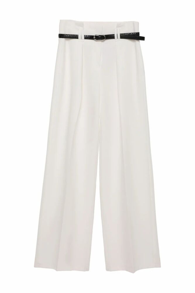 Quzu Kemer Detaylı Kadın Pantolon (1)