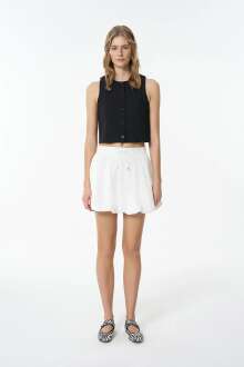 Quzu Önü Düğmeli Kadın Yelek 25YYLK00005 - 3