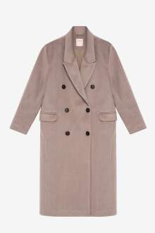 Quzu Vatkalı Arkası Yırtmaçlı Kadın Kaban - 2