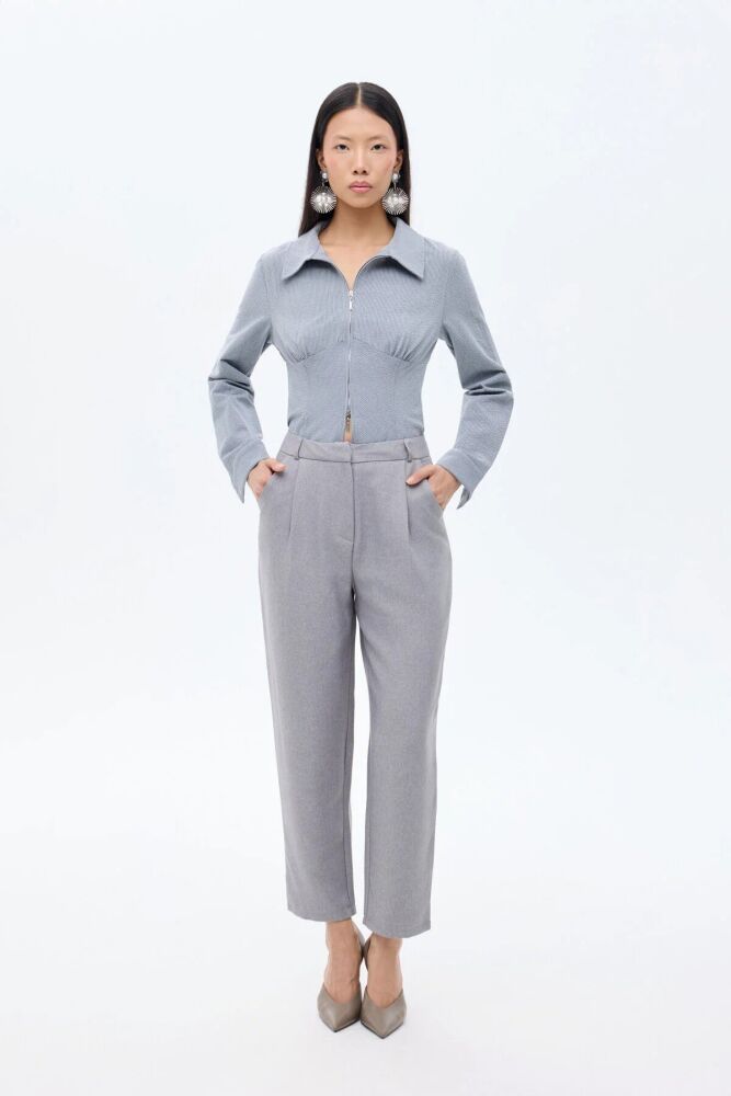 Quzu Yüksek Bel Havuç Kadın Pantolon