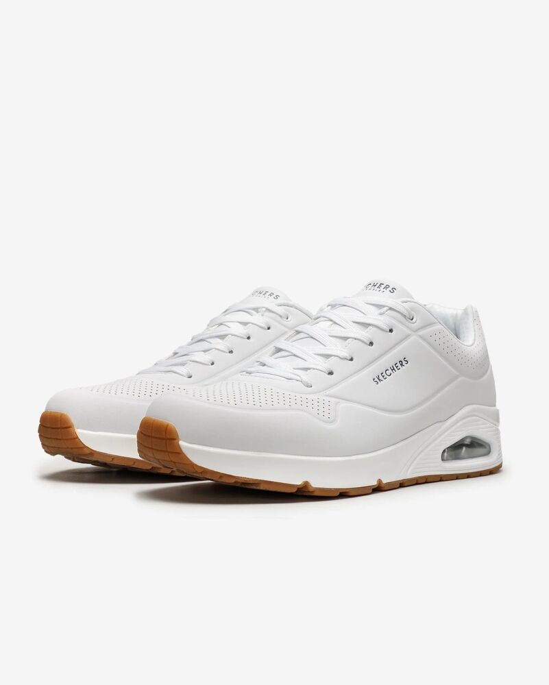 Skechers 10 Uno Stand On Air Erkek Ayakkabı 52458 WHT - 3