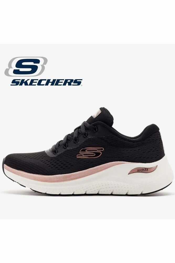 Skechers Arch Fit 2.0 Glow The Distance Kadın Ayakkabı 150067TK BKRG - 1