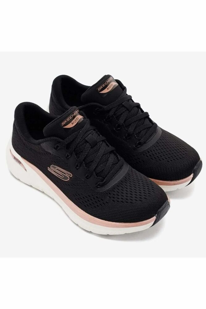 Skechers Arch Fit 2.0 Glow The Distance Kadın Ayakkabı 150067TK BKRG - 4