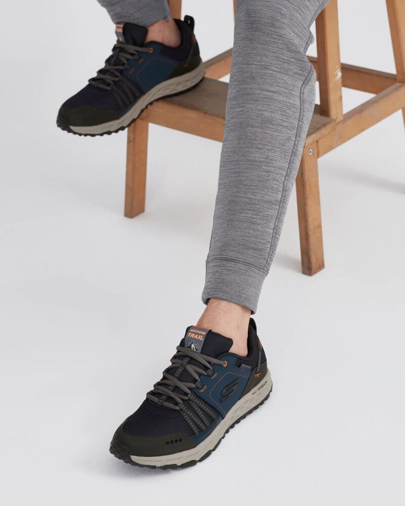 Skechers Escape Plan Erkek Ayakkabı 51591TK NVOR (1)