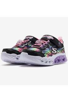 Skechers Flutter Hearl Lights Goovy Swirl Çocuk Ayakkabı 303253L BKPK - 2