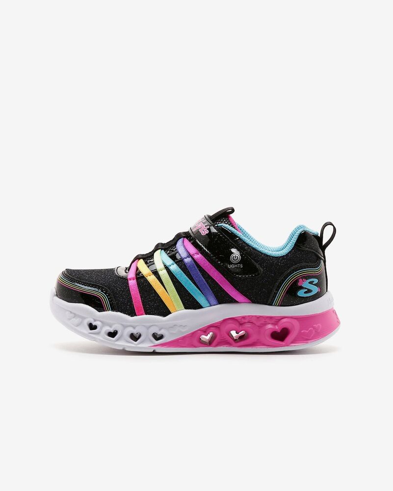 Skechers Flutter Heart Lights Rainbow Bestie Çocuk Ayakkabı 303252L BKMT - 1