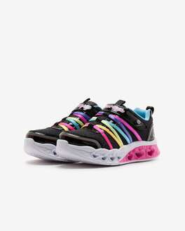 Skechers Flutter Heart Lights Rainbow Bestie Çocuk Ayakkabı 303252L BKMT - 3
