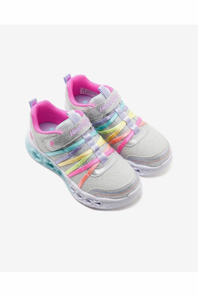 Skechers Flutter Heart Lights Rainbow Bestie Çocuk Ayakkabı 303252L SMLT - 3