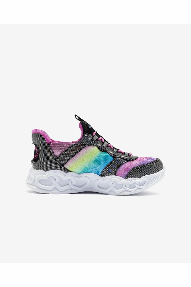 Skechers İnfinite Heart Lights Eternal Shimmer Çocuk Ayakkabı 303755L BKMT - 2