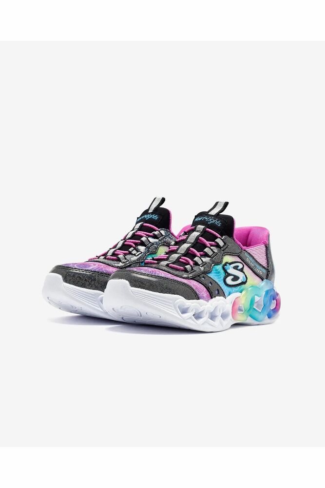 Skechers İnfinite Heart Lights Eternal Shimmer Çocuk Ayakkabı 303755L BKMT - 3