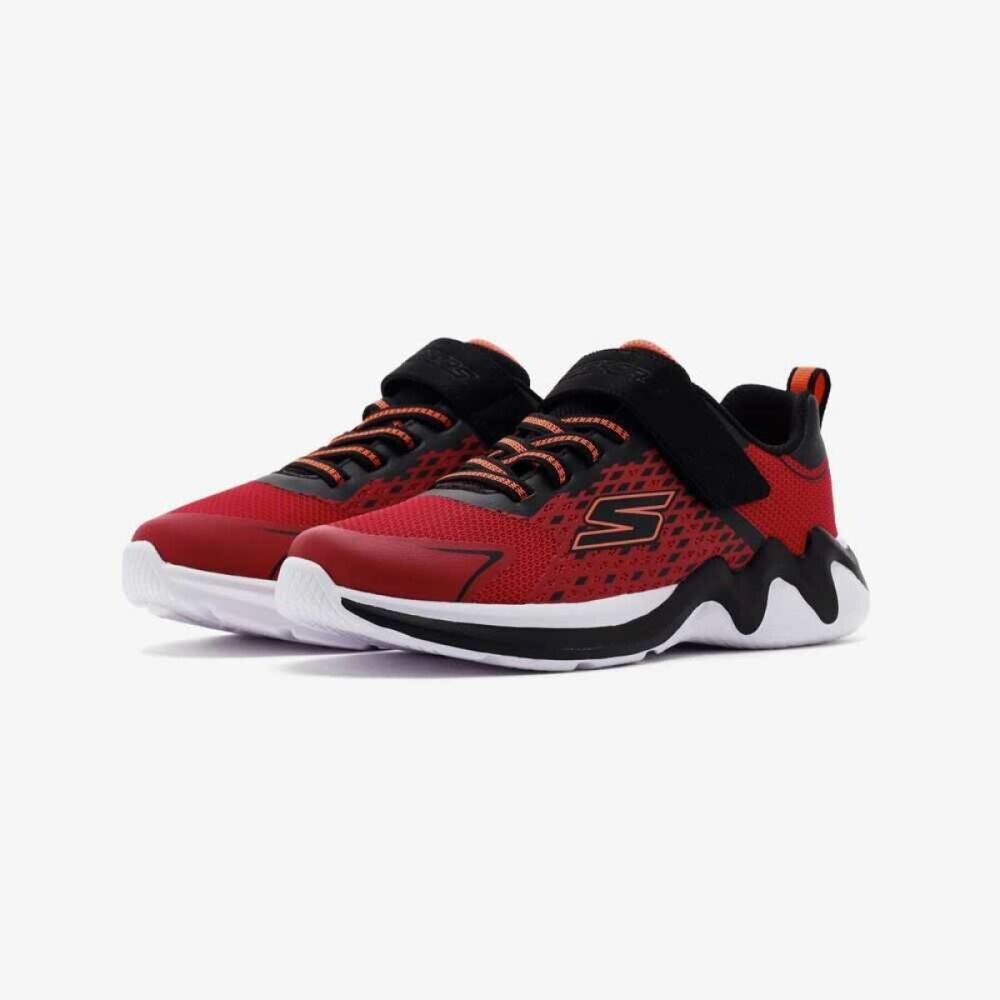 Skechers Wave Tek Çocuk Ayakkabı 403992L RDBK - 3
