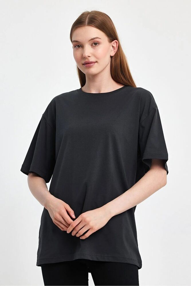 Sportuel Oversize Kadın Tişört P-008393 - 1
