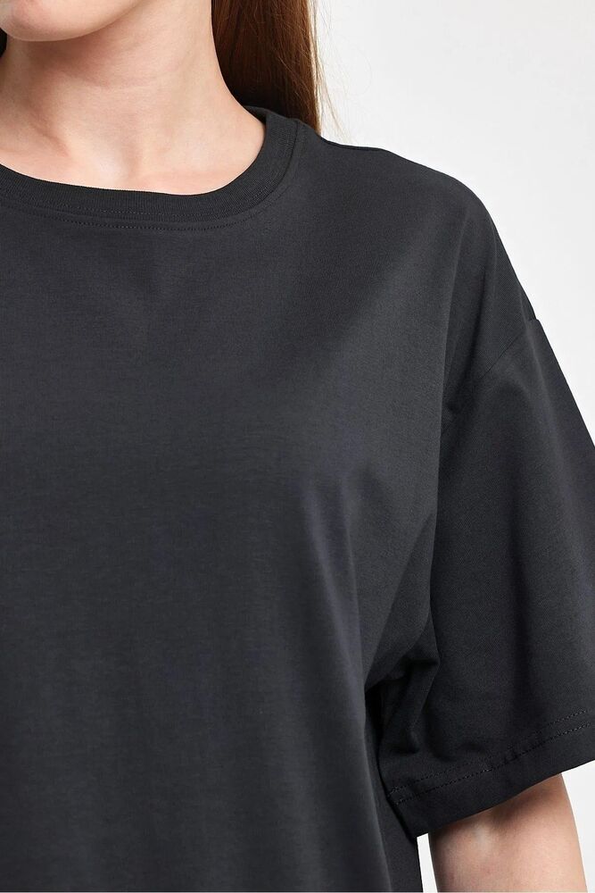 Sportuel Oversize Kadın Tişört P-008393 - 3