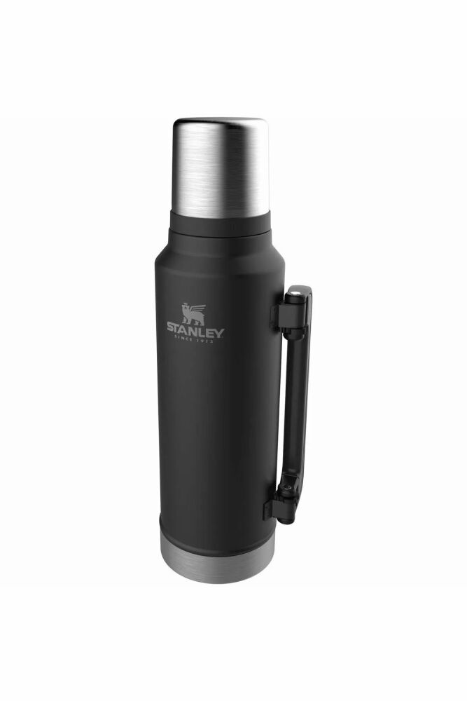 Stanley 1.5 QT Klasik Vakumlu Çelik Termos 1.4 Lt 1,4 LT - Siyah 10-08265-002 (1)