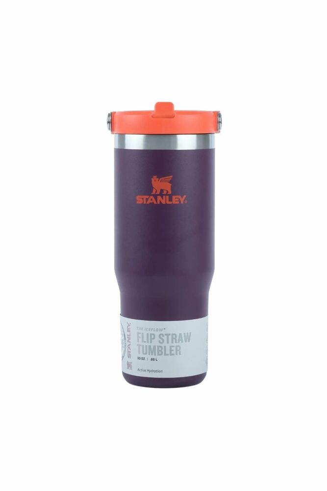 Stanley Classic IceFlow™ Flip Straw Tumbler Plum Eu Pipetli Termos | 0.89L / 30Oz Mor 10-09993-538