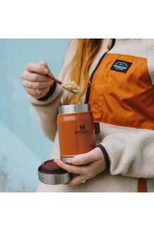 Stanley Classic The Legendary Food Jar+Spork Kaşıklı Yemek Termosu | 0.4L / 14oz Turuncu 10-09382-114 - 2