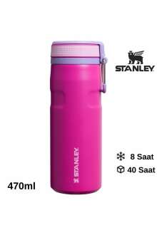 Stanley The IceFlow Alght Twist Flip Termos 0.47 LT / 16oz Pembe 10-12106-179 - 1