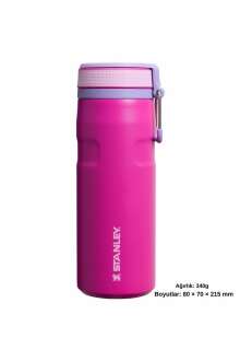 Stanley The IceFlow Alght Twist Flip Termos 0.47 LT / 16oz Pembe 10-12106-179 - 4