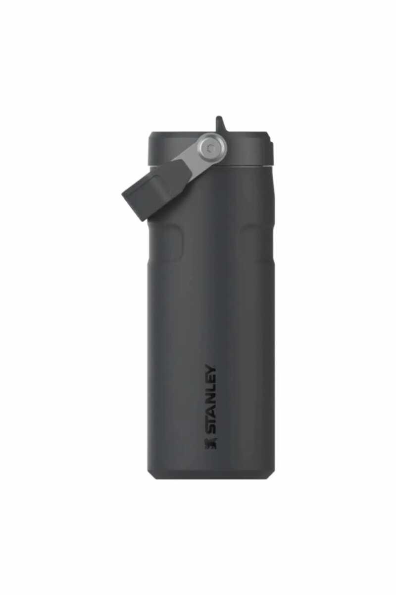 Stanley The IceFlow Flip Straw 2.0 Pipetli Termos Bardak 0,47 LT / 16Oz Siyah 10-12110-117
