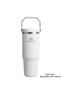 Stanley The IceFlow Flip Straw 2.0 Tumbler Pipetli Termos Bardak 0,89 LT / 30Oz Beyaz 10-12043-069 - 5