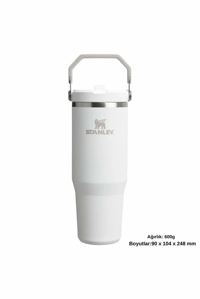 Stanley The IceFlow Flip Straw 2.0 Tumbler Pipetli Termos Bardak 0,89 LT / 30Oz Beyaz 10-12043-069 - 5