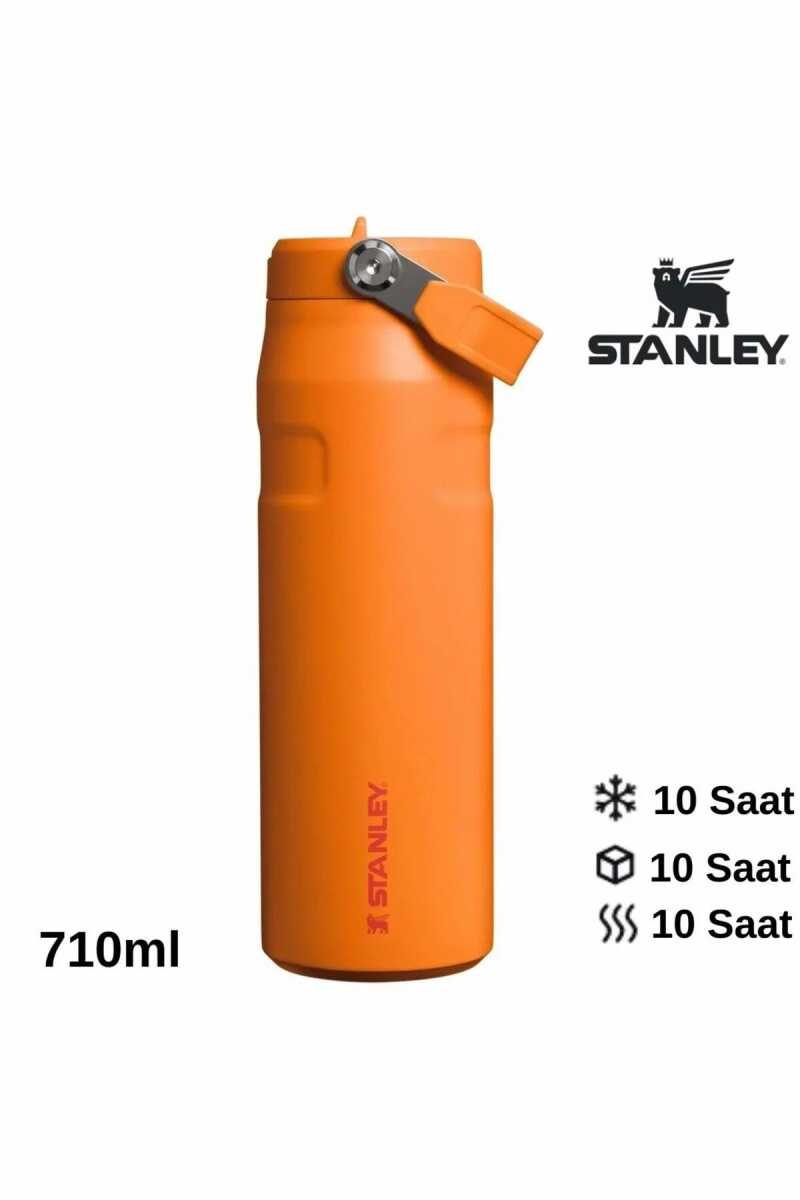 Stanley The IceFlow Flip Straw Pipetli Termos Bardak 2.0 0,70 LT / 24oz Sarı 10-11283-395