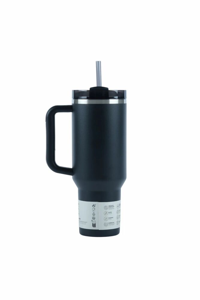 Stanley The Quencher H2.O FlowState™ Tumbler Pipetli Termos 1.18L / 40oz 2.0 Siyah 10-12574-015 (1)