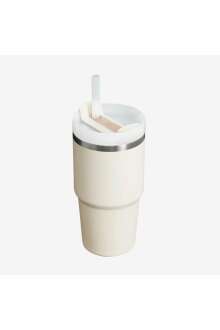 Stanley The Quencher H2.O Flowstate™ Tumbler Pipetli Termos Bardak 0.59 Lt / 20Oz Krem 10-10826-304 - 2