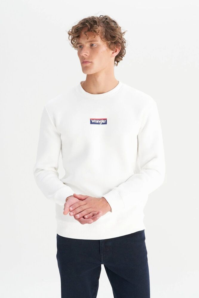 Wrangler Erkek Mid Logo Sweatshirt W2520133102 - 3