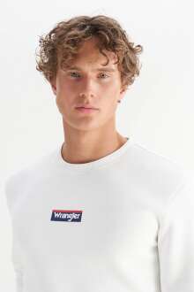 Wrangler Erkek Mid Logo Sweatshirt W2520133102 - 4