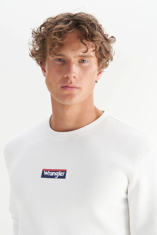 Wrangler Erkek Mid Logo Sweatshirt W2520133102 - 4