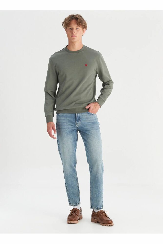 Wrangler Erkek Patch Logo Sweatshirt W2520255801 (1)