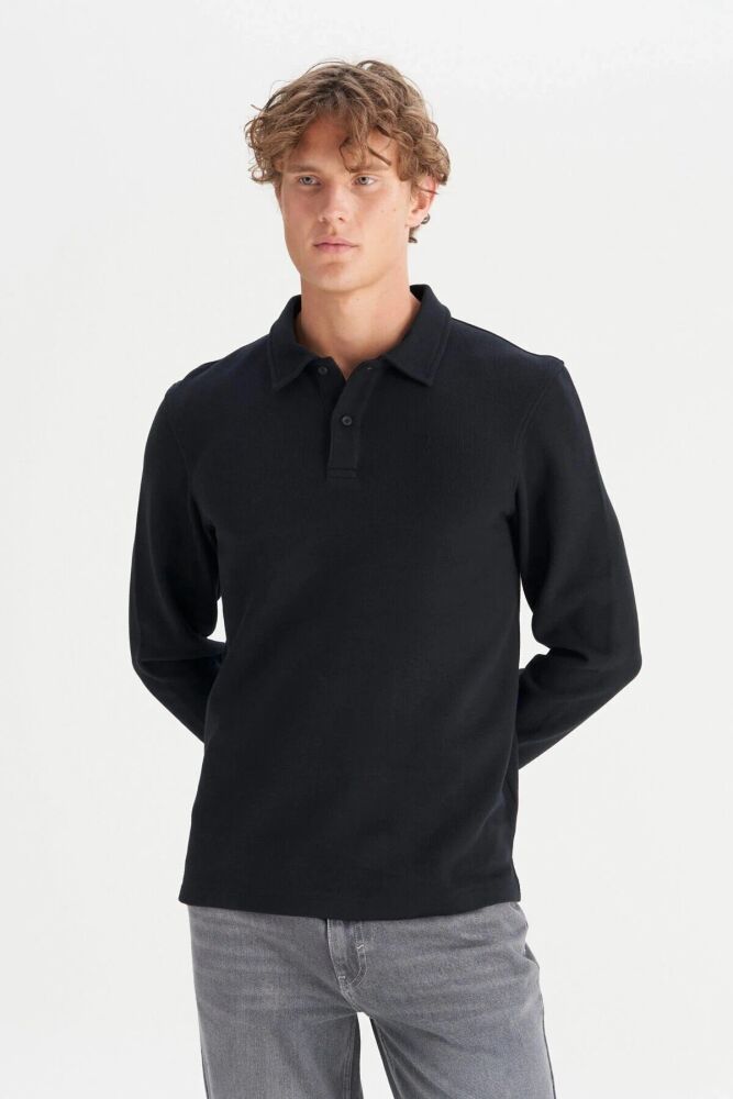 Wrangler Erkek Polo Yaka Sweatshirt W2520381001