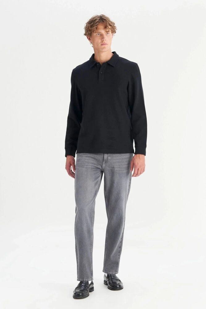 Wrangler Erkek Polo Yaka Sweatshirt W2520381001 (1)