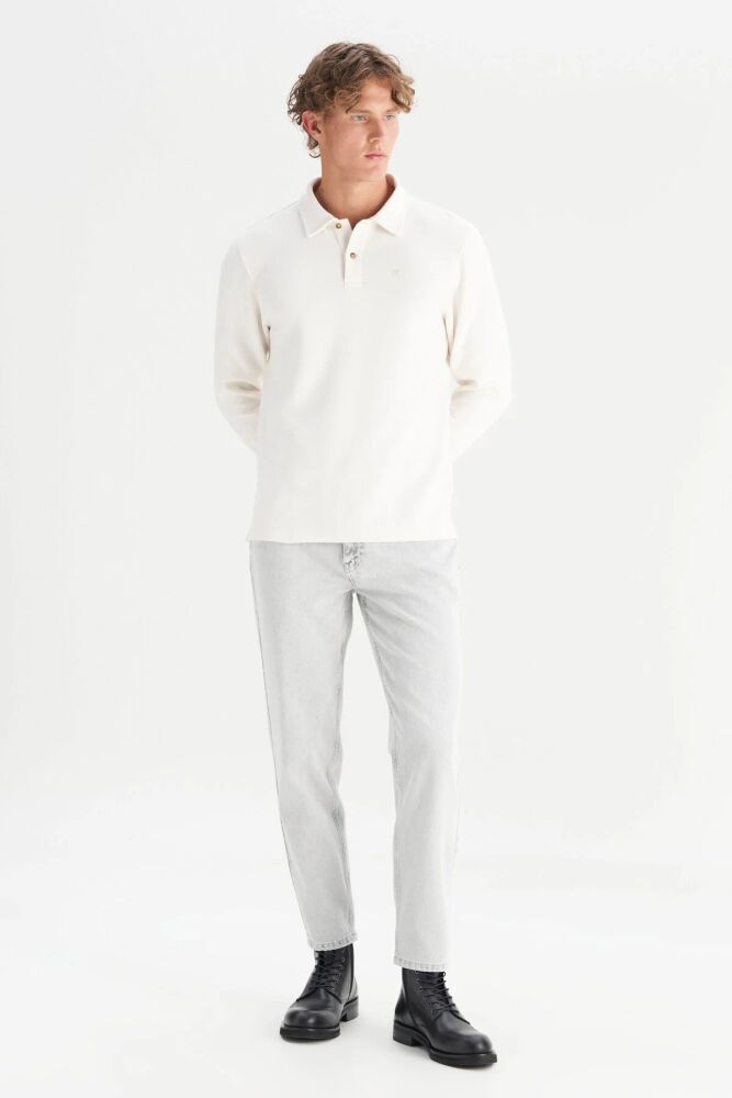 Wrangler Erkek Polo Yaka Sweatshirt W2520381104 (1)