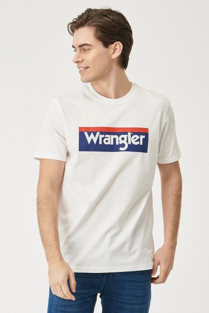 Wrangler Logo Cwew Neck Bisiklet Yaka Erkek Tişört W7H4D3737 - 1