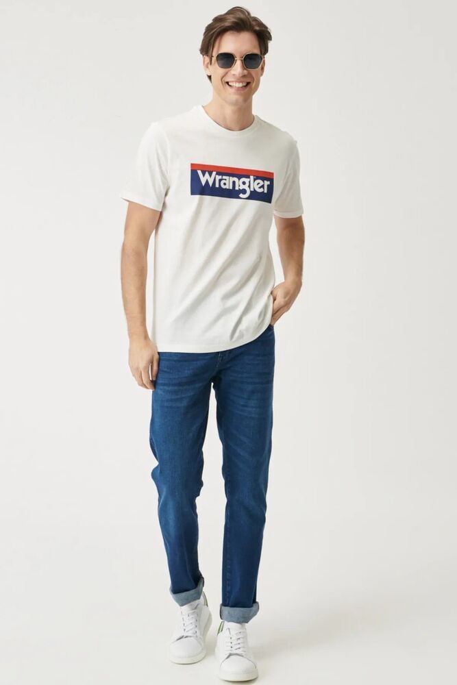 Wrangler Logo Cwew Neck Bisiklet Yaka Erkek Tişört W7H4D3737 - 2