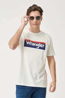 Wrangler Logo Cwew Neck Bisiklet Yaka Erkek Tişört W7H4D3737 - 3