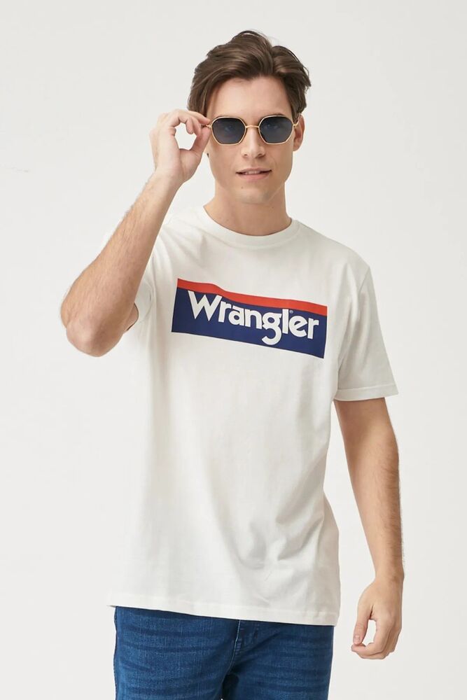 Wrangler Logo Cwew Neck Bisiklet Yaka Erkek Tişört W7H4D3737 - 3